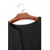 Black V Cut Buttoned Tank Top