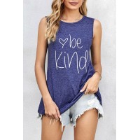 Be Kind Blue Tank Top