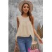 Apricot Crochet Polka Dot Tank