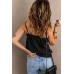 Black Scallop Edge Tank Top