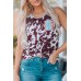 Cow Print Aztec Pocket Tank Top