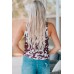 Cow Print Aztec Pocket Tank Top