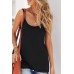 Black Knitted Tank Top