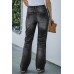 Black High Rise Washed Distressed Flare Jeans
