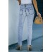 Sky Blue Wash Ripped Slim-fit Jeans