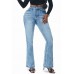 Vintage Washed Flare Jeans with Pockets