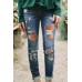 Ripped Distressed Skinny Jeans