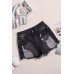 Black Clubhouse High Rise Distressed Denim Shorts