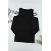 Solid Sequins Cold Shoulder Long Sleeve Top