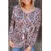 Leopard Crisscross Long Sleeve Top