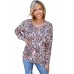 Leopard Crisscross Long Sleeve Top