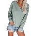 Green The Morning View Thermal Knit Top